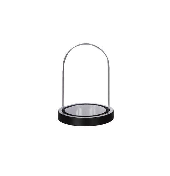bell jar glass dome with base