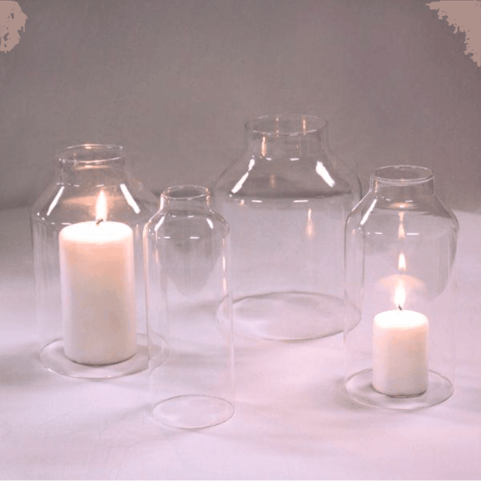 Glass Hurricane Chimney Tubes