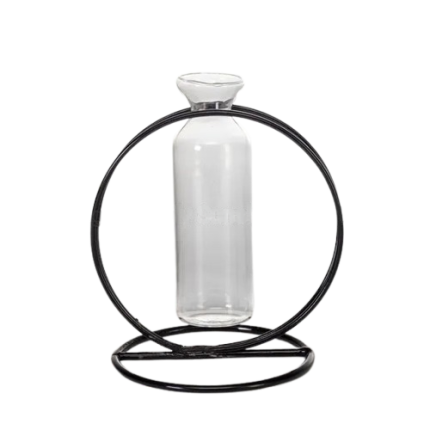 Glass with metal
